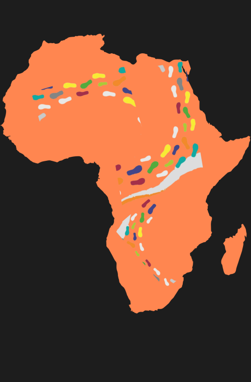 Continents World Africa Document in orange and blue illustrative (3) Continents World Africa Document in orange and blue illustrative (3)